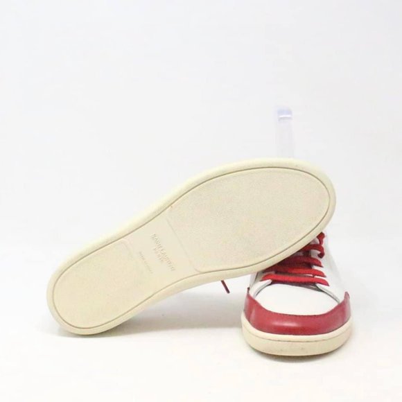 SAINT LAURENT #32278 Men´s White Low Top Sneakers (US 10.5 EU 41)